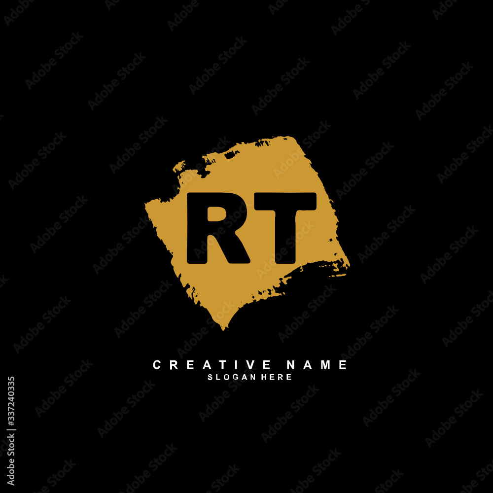 R T RT Initial logo template vector. Letter logo concept R T RT Initial logo template vector. Letter logo concept