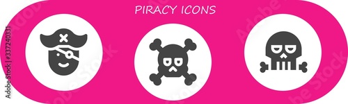 piracy icon set