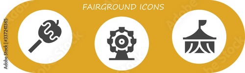 fairground icon set