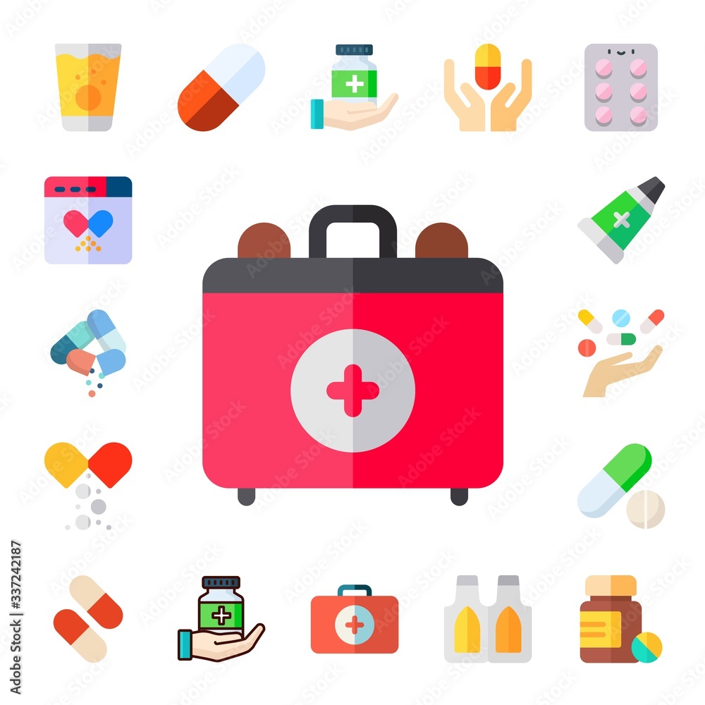 aspirin icon set aspirin icon set