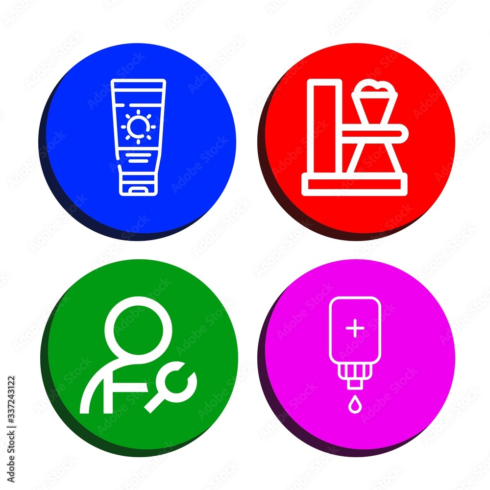 tube icon set tube icon set