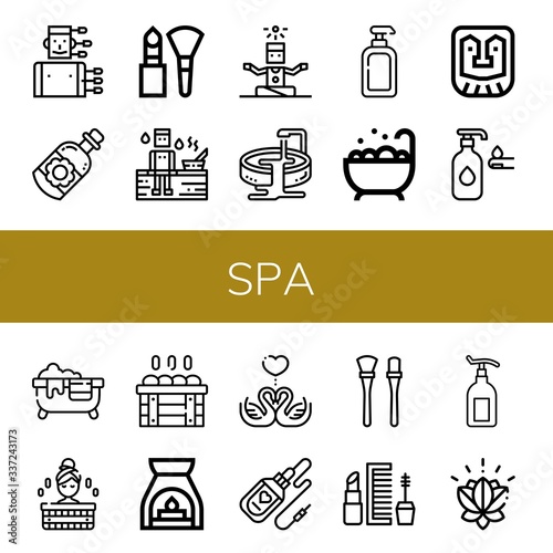 spa icon set