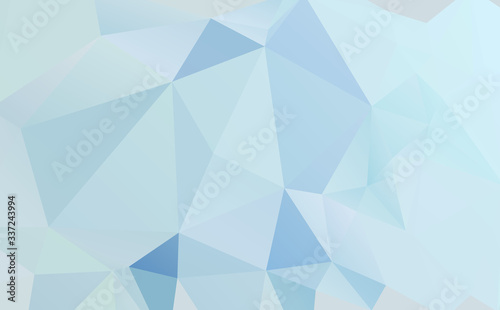 Light Silver, Gray vector polygon abstract template. Triangular geometric sample with gradient. A completely new template for your business design.