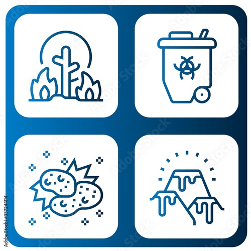 disaster icon set