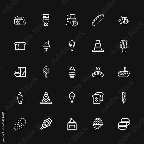 Editable 25 waffle icons for web and mobile