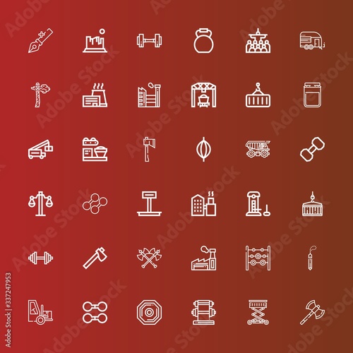 Editable 36 heavy icons for web and mobile