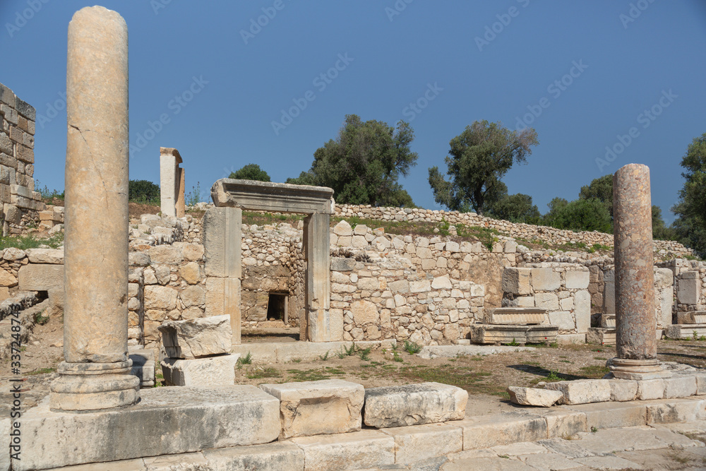 Ruins of Patara Ancient city in Turkey