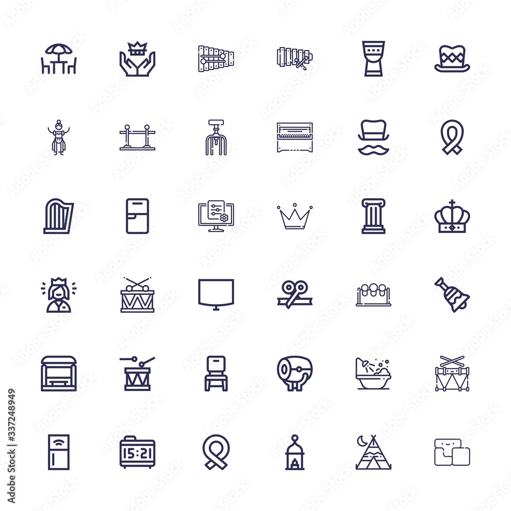 Editable 36 classic icons for web and mobile
