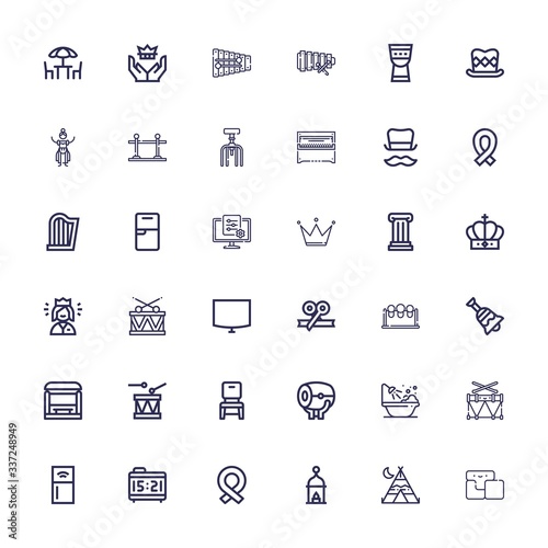 Editable 36 classic icons for web and mobile