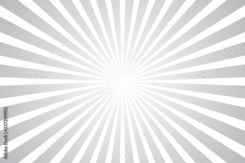 Gray Sunburst Pattern Abstract Background. Rays. Radial. Vector Illustration