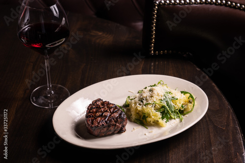 steakhouse steak and wine