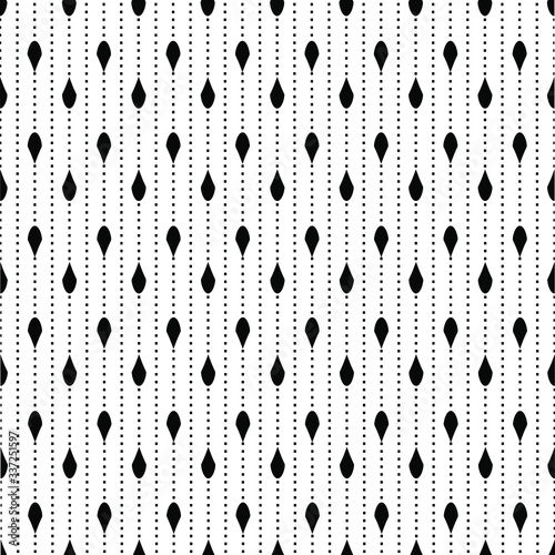 Drops on strings seamless pattern design