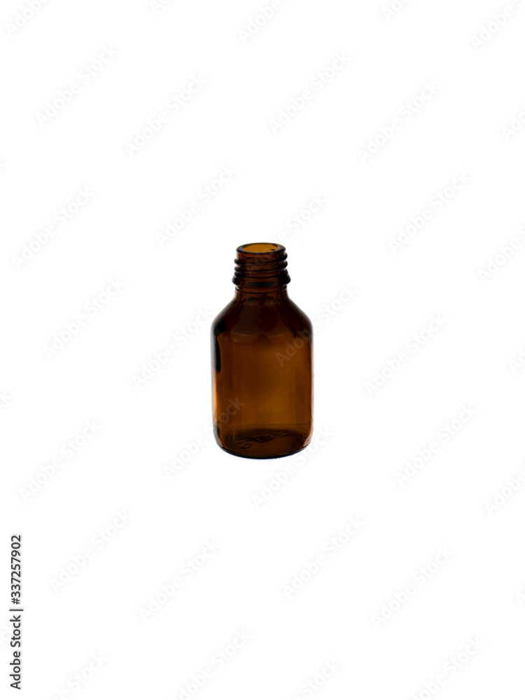 empty transparent black glass bottle isolated empty transparent black glass bottle isolated