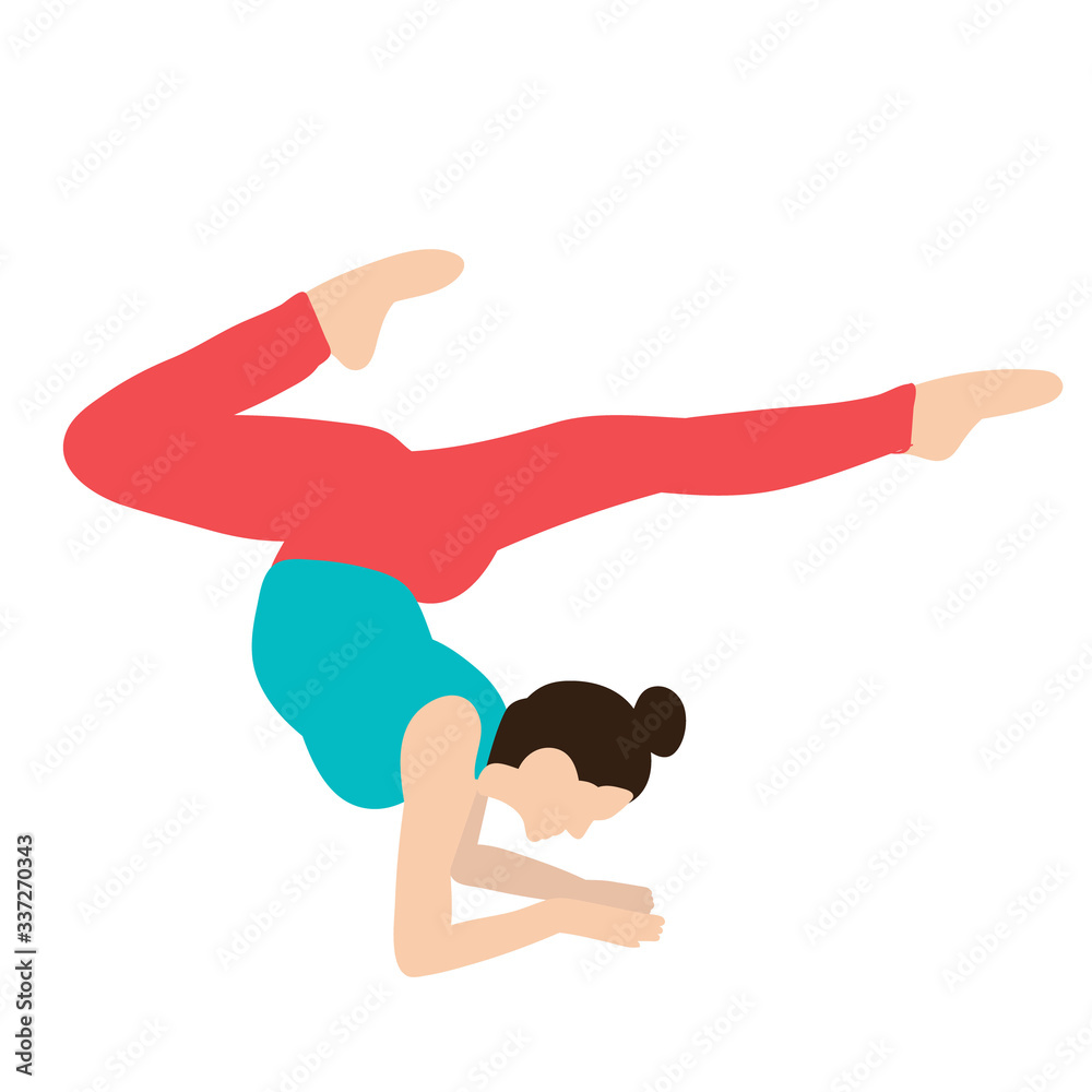 in flat style girl gymnast, performance in flat style girl gymnast, performance