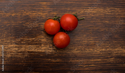 close-up of red cherry tomatoes