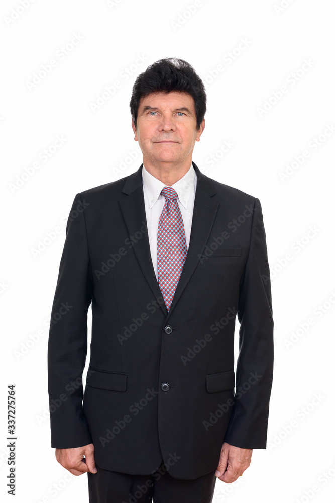 Portrait of mature handsome businessman in suit Portrait of mature handsome businessman in suit