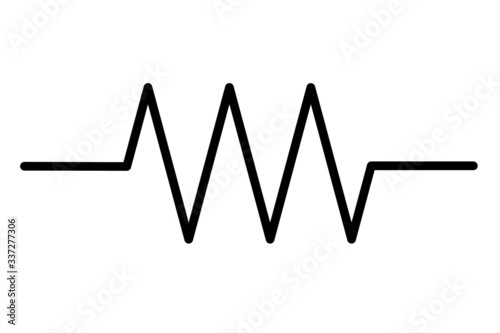 Resistor symbol icon resistor