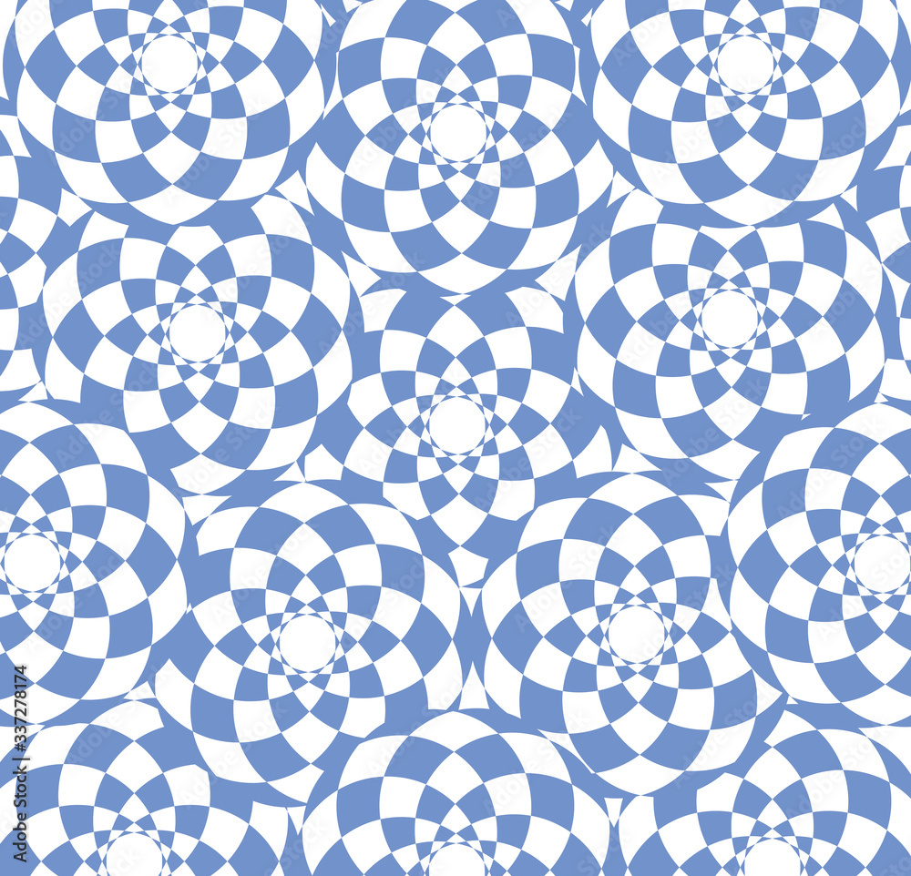 Circles geometrical design with blue shapes Circles geometrical design with blue shapes