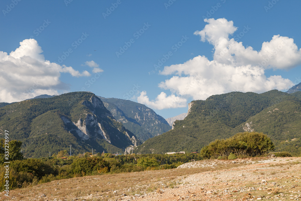 Mountains summer landscape. Macedionia. Greece.