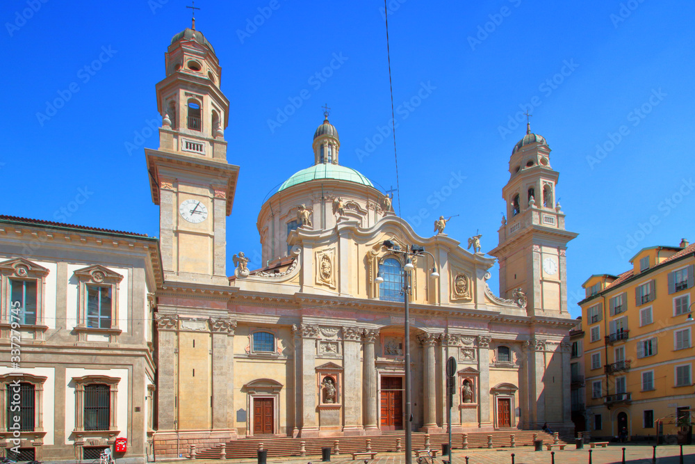 Fototapeta premium CHURCH OF SAINT ALESSANDRO IN MILAN CITY IN ITALY