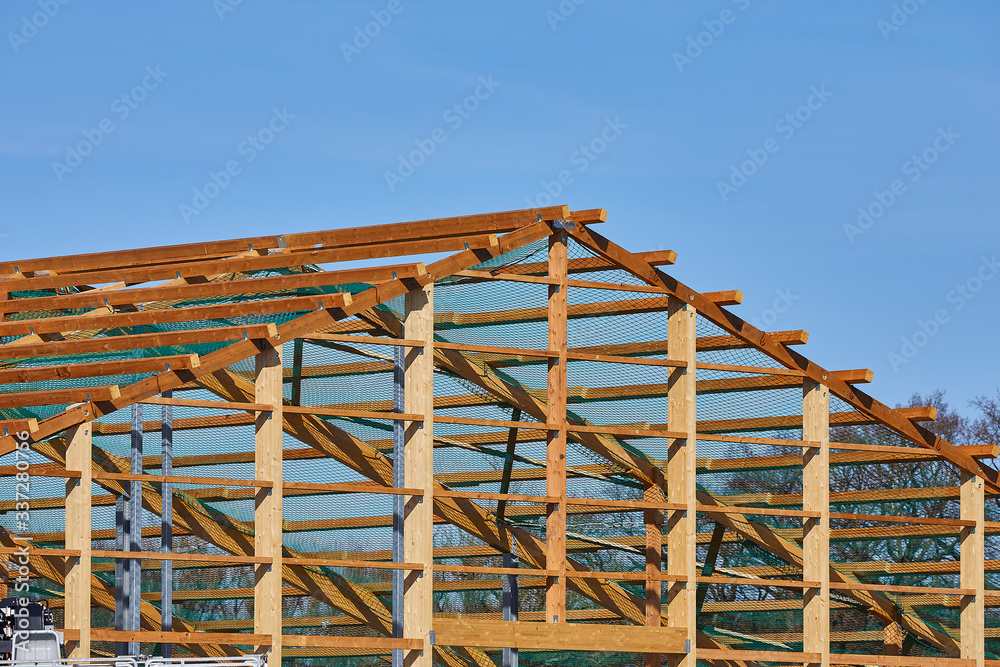 Obraz premium holz konstruktion