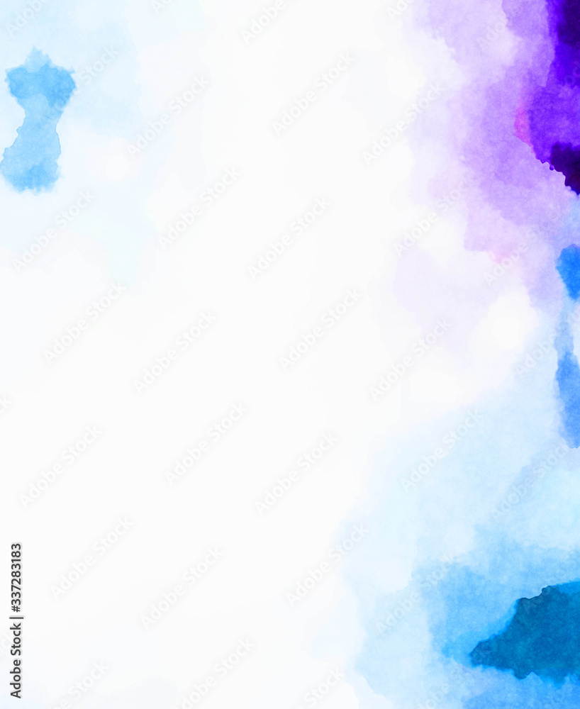 Obraz premium Watercolor painted background. Abstract Illustration wallpaper. Brush stroked painting. 2D Illustration.