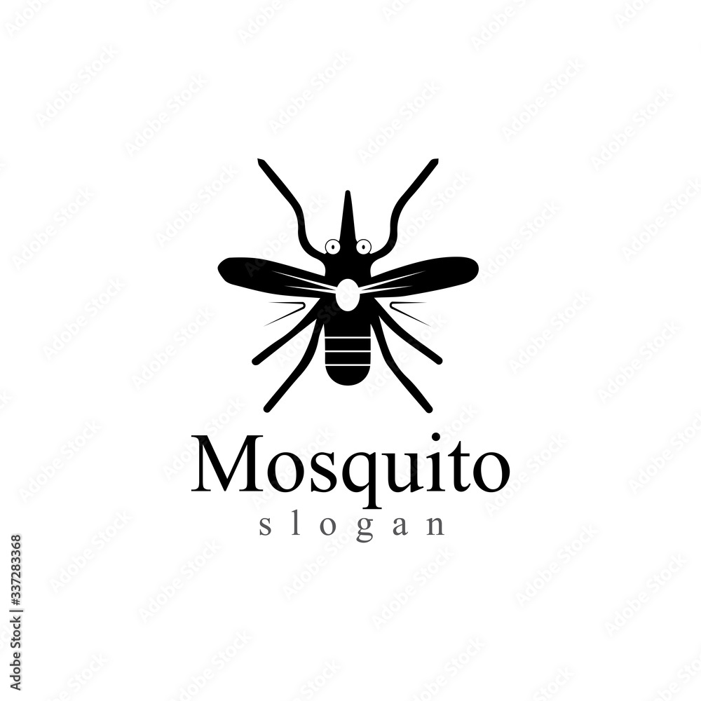 Mosquito insect animal logo vector illustration template Mosquito insect animal logo vector illustration template