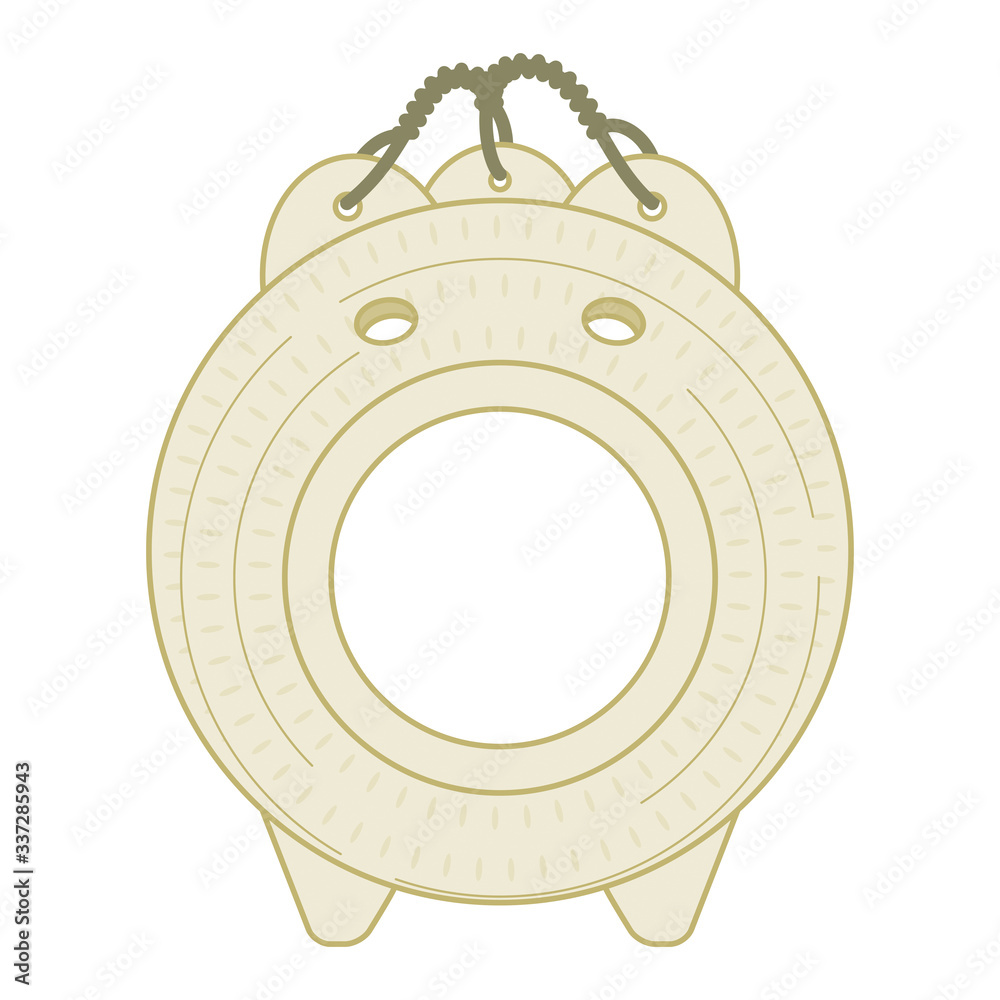蚊取り豚の正面ベクターイラスト Stock Vector Adobe Stock