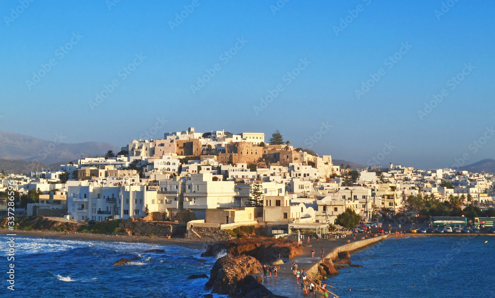 scenery of Naxos island Cyclades Greece - the largest of the Cyclades islands Greece
