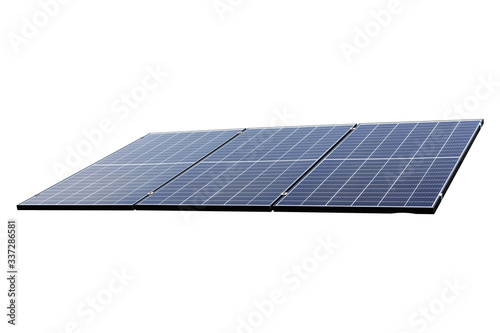 Photovoltaic solar power panel Isolated on white background