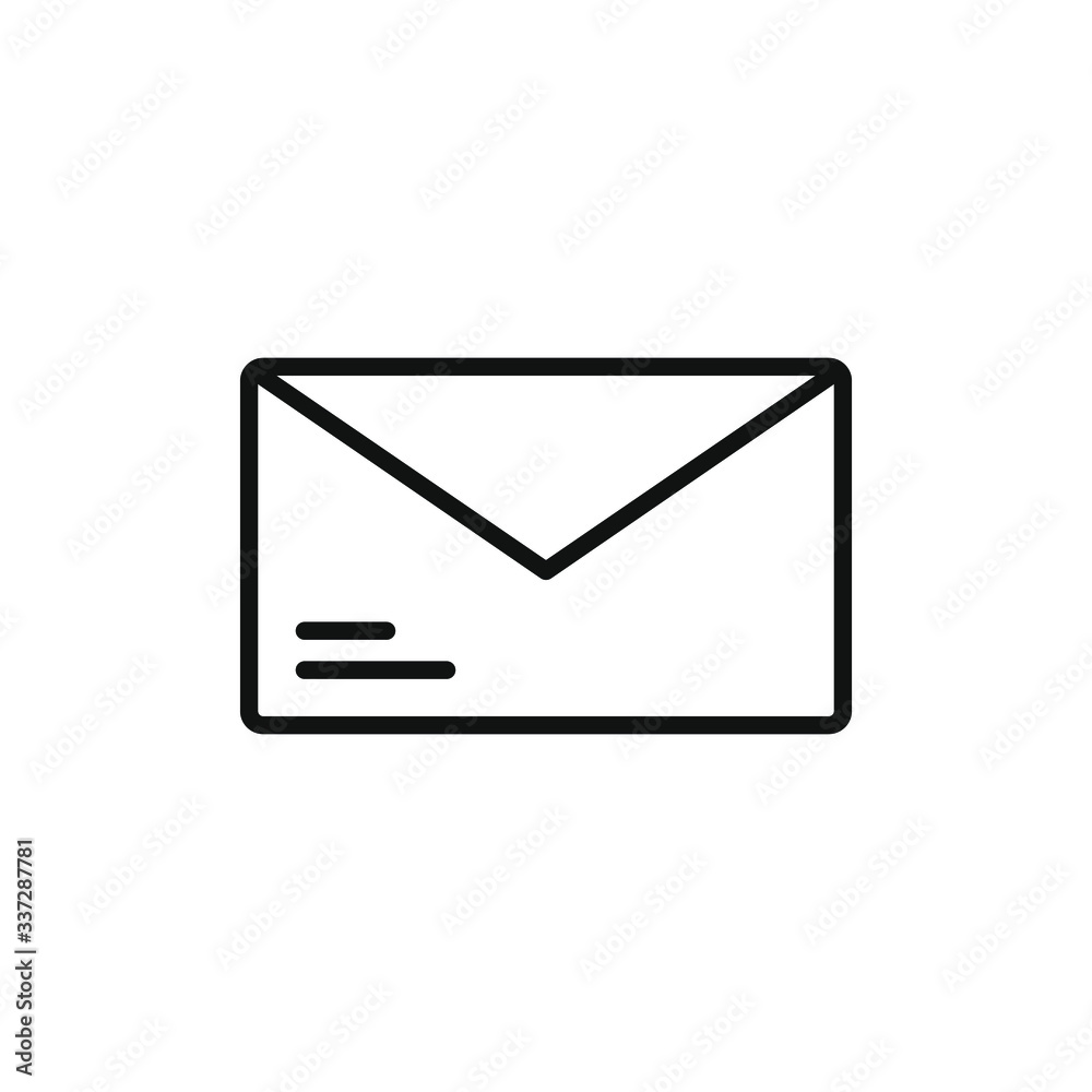 single icon of a mail vector illustration single icon of a mail vector illustration