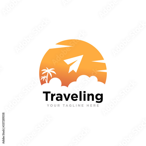 Travel Logo Design Vector Illustration
