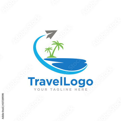 Travel Logo Design Vector Illustration