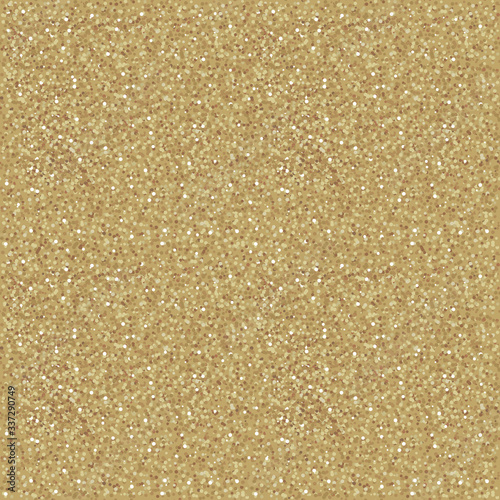 Seamless gold glitter texture background. Vector illustration