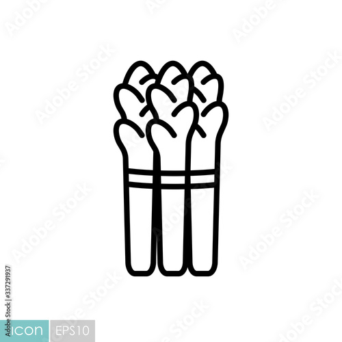 Asparagus vector icon. Vegetable symbol