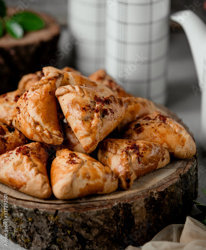 fried pies with meat on the table © Kamran