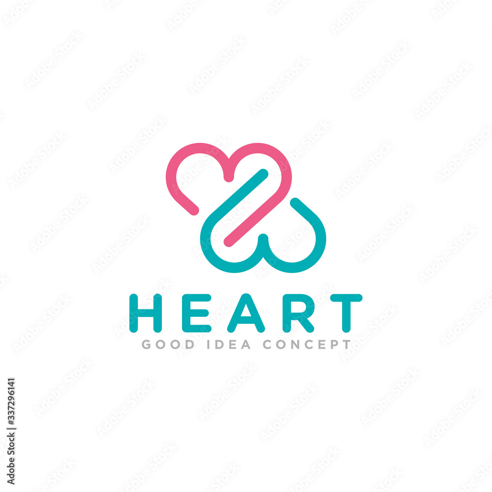 Heart Love Logo Design Vector Heart Love Logo Design Vector