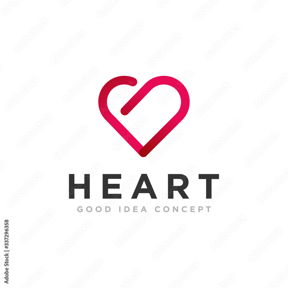 Heart Love Logo Design Vector Heart Love Logo Design Vector