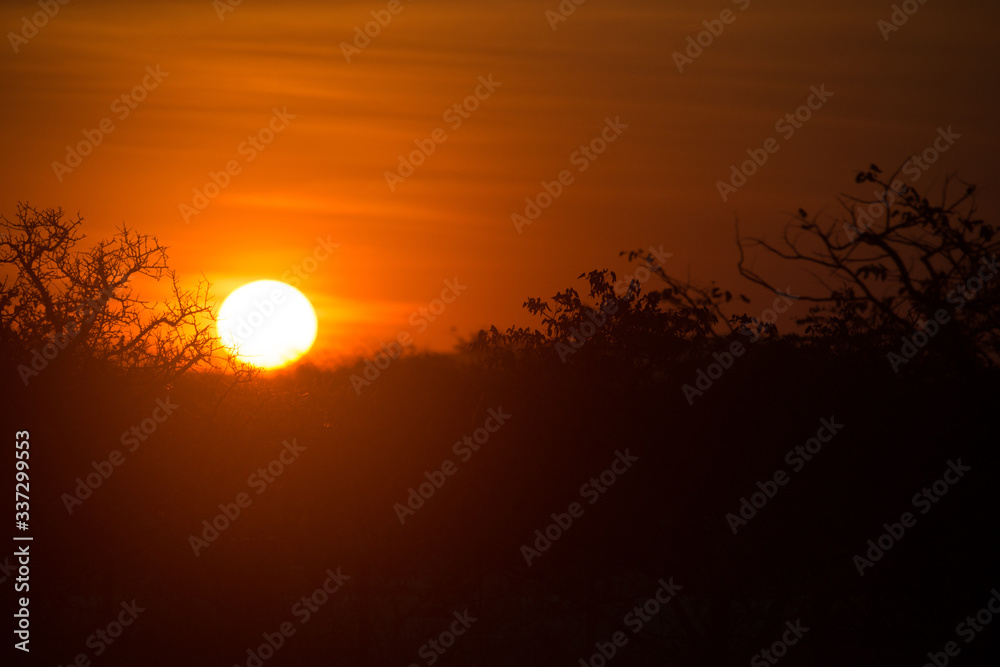 tramonto africano