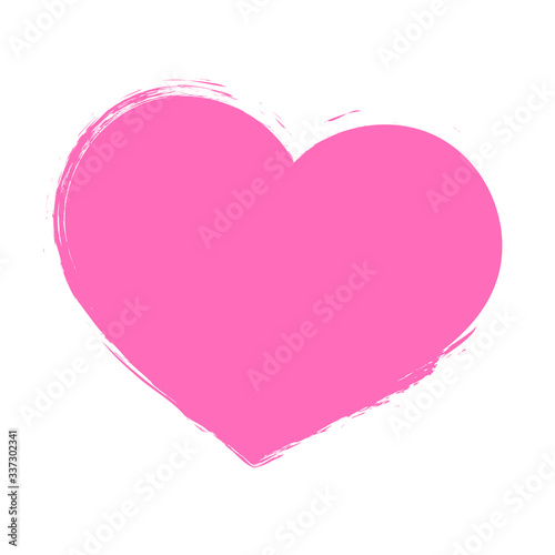 pink heart vector illustration