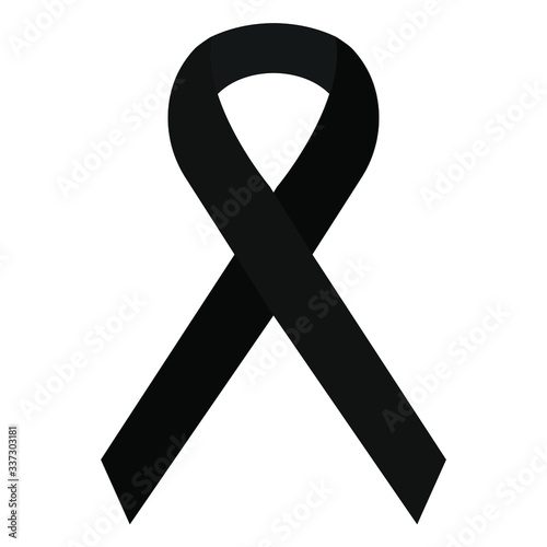 black awareness ribbon