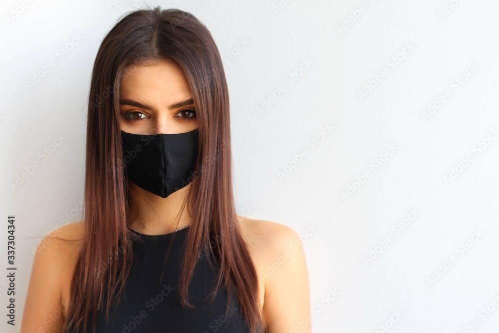 Girl in a mask virus