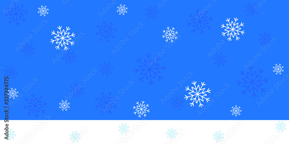christmas background with snowflakes