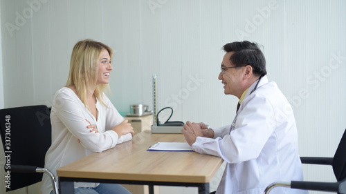 Beautiful girl consulted the doctor