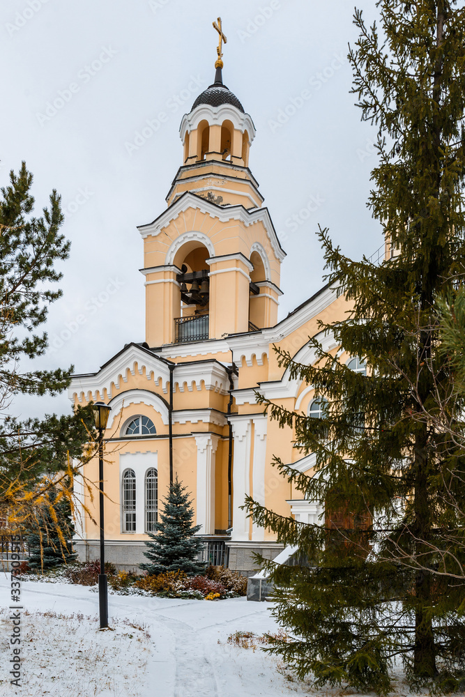 Russian orthodox church in winter Russian orthodox church in winter