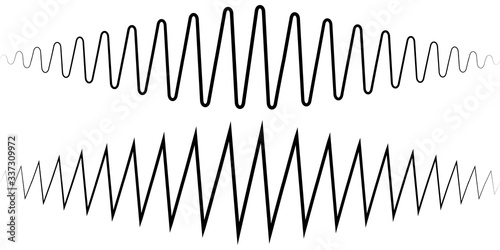 Audio sound wave. Sound wav...