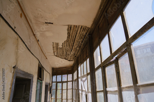 detail of an old building