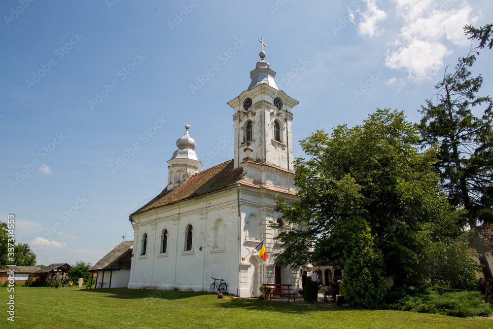 white old romanian orthodox church