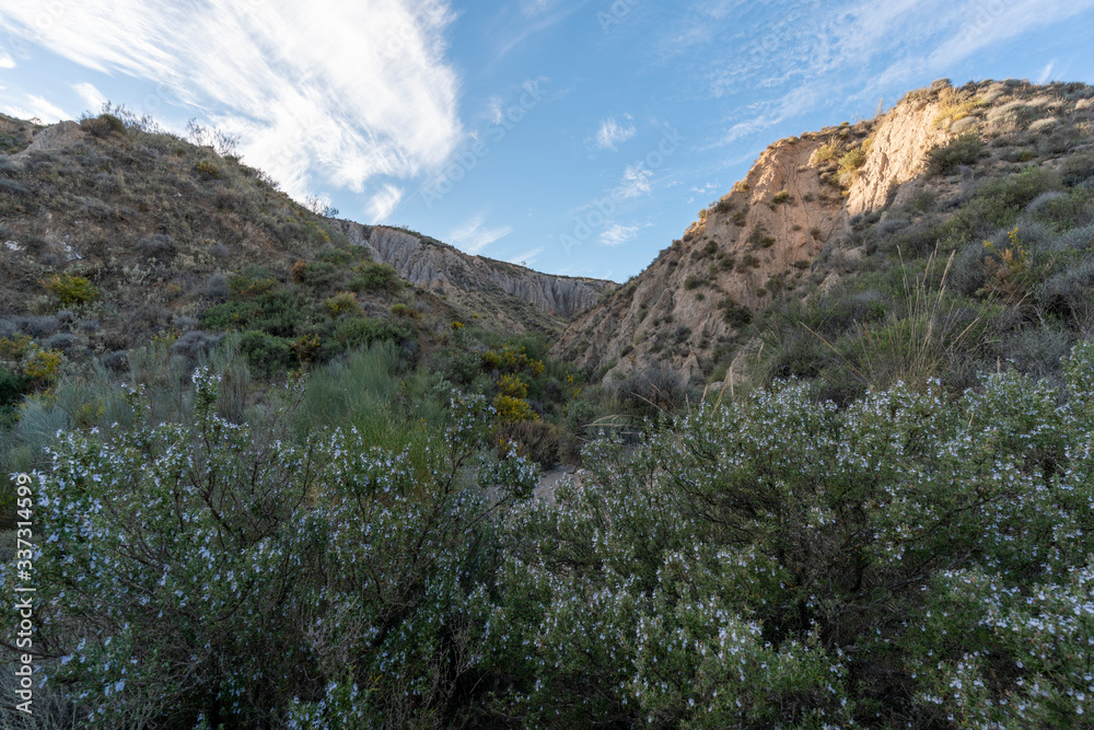 Steep landscape in Los Picachos in Spain