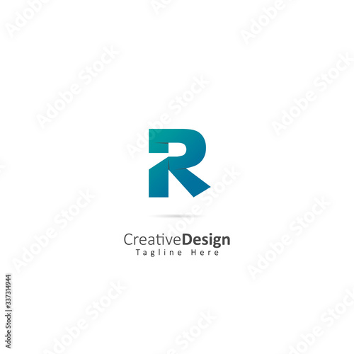 Paper Vector Letter R Logo with fold effect letters. Design Vector Illustration Logo template Free Download Paper Vector Letter R Logo with fold effect letters. Design Vector Illustration Logo template - GFXLoad